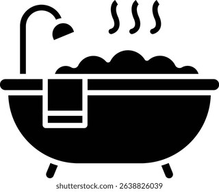 Bathtub vector icon. Can be used for printing, mobile and web applications.