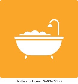Bathtub vector icon. Can be used for printing, mobile and web applications.