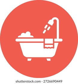 Badewanne Vektor Symbol Design Illustration