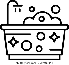 Bathtub Vector Icon Design Symbol