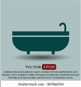 Icono vectorial de baño o símbolo