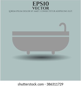 Bathtub vector symbol