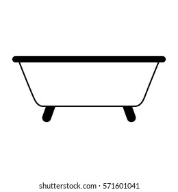 bathtub water isolated icon vector illustration design