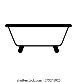 bathtub water isolated icon vector illustration design