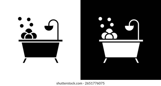 Ícone de Bathtube de um vetor de estilo plano