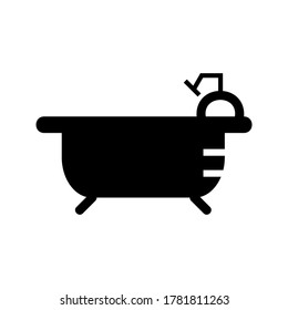 Bathtube icon or logo isolated sign symbol vector illustration - high quality black style vector icons
