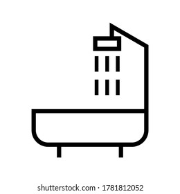 Bathtube icon or logo isolated sign symbol vector illustration - high quality black style vector icons
