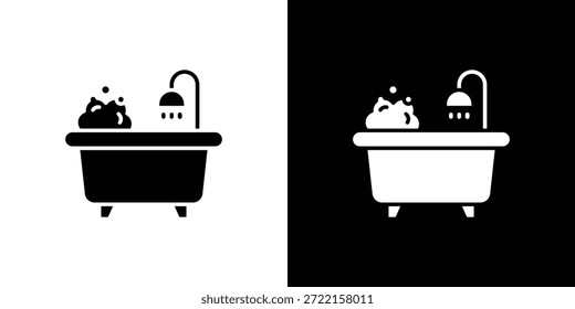 Bathtube icon vector illustration - high quality black style vector icons