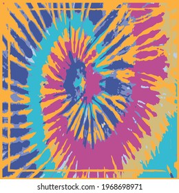 batic scarf print. tie dye bandana. ethnic bohemian print