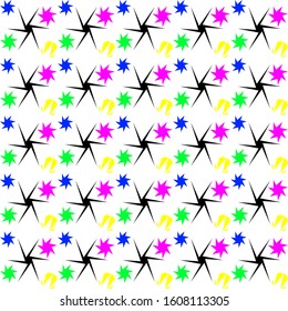 Batik Abstract Full Color Background