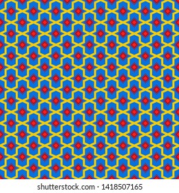Batik Art Seamless Pattern Geometric

