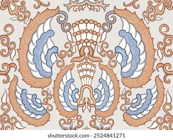 batik bacground vector from indonesia