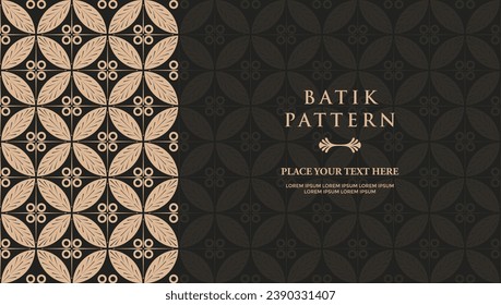 Batik background with a decorative frame and space for text is a versatile design asset suitable for creating visually appealing javanese-themed posters, flyers, social media graphics, or website