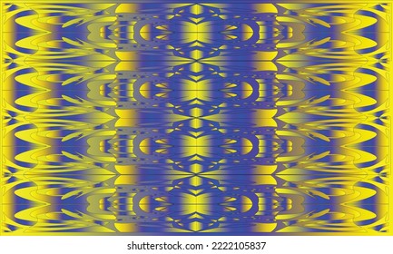 batik background with yellow and dark blue motifs