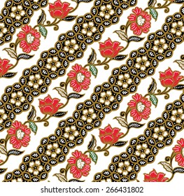 Batik beautiful vintage design background.