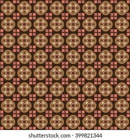 Batik Brown Background Pattern Seamless