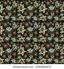 Batik Camouflage Seamless Pattern background