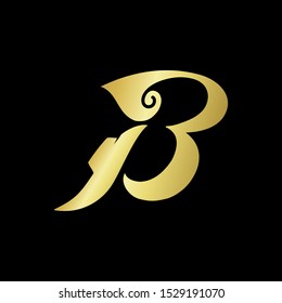 batik canting B logo design for fashion