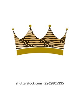 Batik Crown vector icon. King crown vector illustration. Emblem and royal symbols.