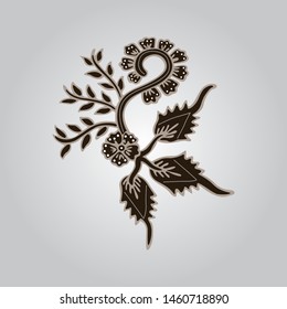 batik culture pattern. batik style Vintage illustration in batik style