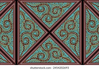 Batik, curly motifs with several motif combinations and developments, which are very beautiful