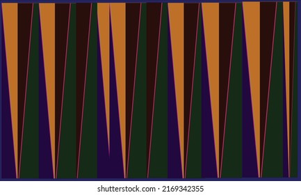 batik with dark green background and dark purple, pink, orange, dark brown motifs