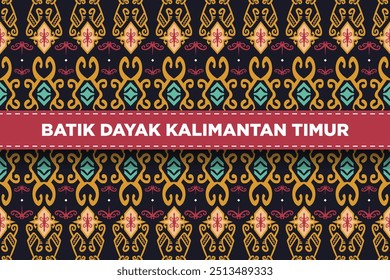 Batik Dayak Kalimantan Timur Borneo Indonesien