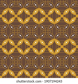 Batik decorative floral pattern design for print retail and fashion