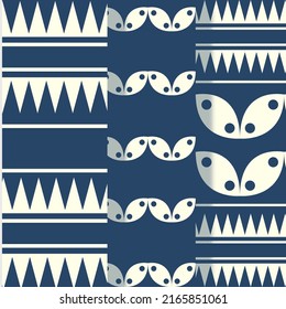 Batik design with blue color and three variations of batik shapes. Perfect for book covers, fabric designs, batik designs, flannel shirts, banners and backdrops for events and decorations