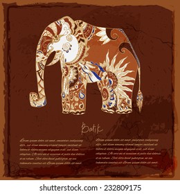 Batik Elephant background
