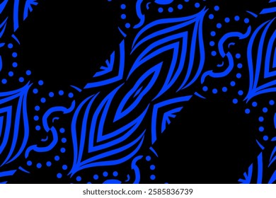 batik ethnic dayak ornament for wallpaper ads background or textile pattern