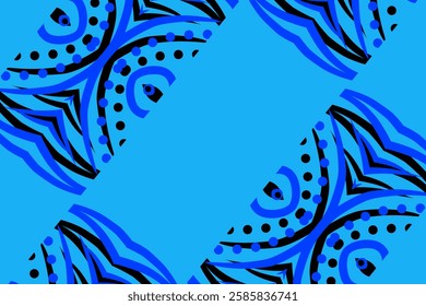 batik ethnic dayak ornament for wallpaper ads background or textile pattern