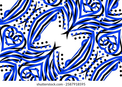 batik ethnic dayak ornament for wallpaper ads background or textile pattern