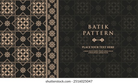 batik padrão floral ornamental étnico