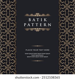 Batik floral Javanese Ornamental pattern elements and embellishments for frame