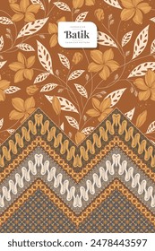 batik floral pattern background 15