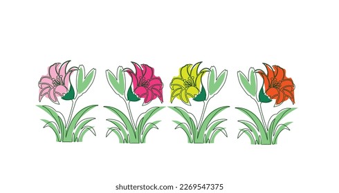 Ilustración de la decoración de flores de batik o vector