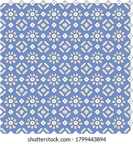 batik flower geometric pattern for fabric print and texture or background use