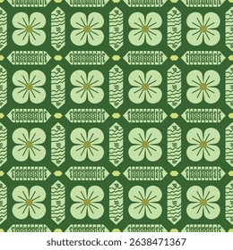 Batik Flower Pattern Indonesia Javanese Ornament Ethnic Fabric Culture Vintage floral