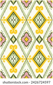 Batik Geometric ethnic seamless pattern for background,fabric,wrapping,clothing,wallpaper,Batik,carpet,embroidery style pattern