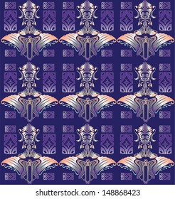 batik heritage vector pattern indonesian background wallpaper