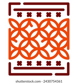 Batik Icon Illustration für Web, App, Infografik, etc