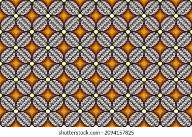 batik indonesia with flowers concepts
