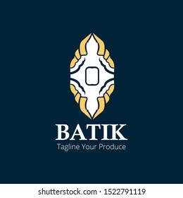 batik indonesia jawa logo template