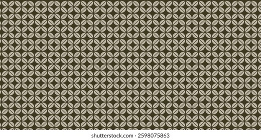 Batik Indonesia Kawung traditional java culture pattern seamless ornament vintage