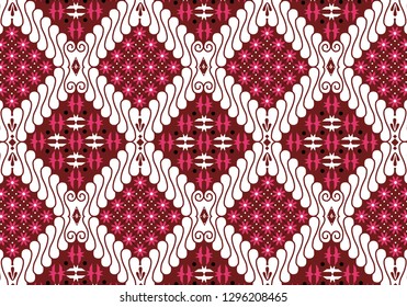 Batik Indonesian modern style : is a technique of wax-resist dyeing applied to whole cloth, or cloth made using this technique originated from Indonesia.