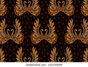 Batik Indonesian: is a technique of wax-resist dyeing applied to whole cloth, or cloth made using this technique originated from Indonesia. Batik is made either by drawing dots and lines