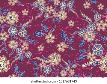 Batik Indonesian Technique Waxresist Dyeing Applied Stock Vector ...