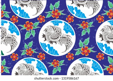 Batik Indonesian: is a technique of wax-resist dyeing applied to whole cloth, or cloth made using this technique originated from Indonesia.