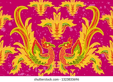 Batik Indonesian: is a technique of wax-resist dyeing applied to whole cloth, or cloth made using this technique originated from Indonesia.